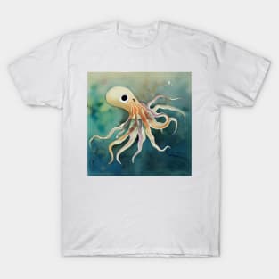 Squid in Sea T-Shirt